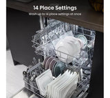 Hisense HS642D90XUK Dishwasher - Stainless Steel - 14 Place Settings