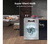 Hisense HS642D90XUK Dishwasher - Stainless Steel - 14 Place Settings