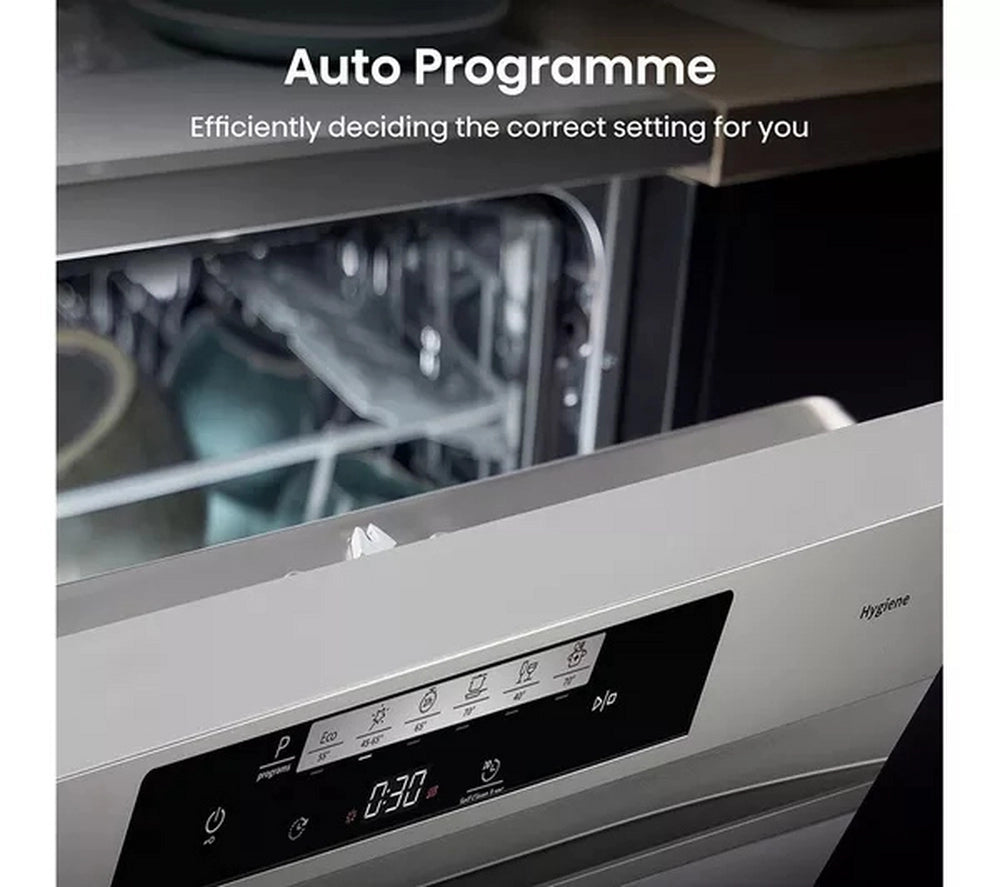 Hisense HS642D90XUK Dishwasher - Stainless Steel - 14 Place Settings