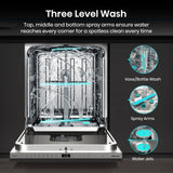 Hisense HV16AUK Integrated Dishwasher - 16 Place Settings