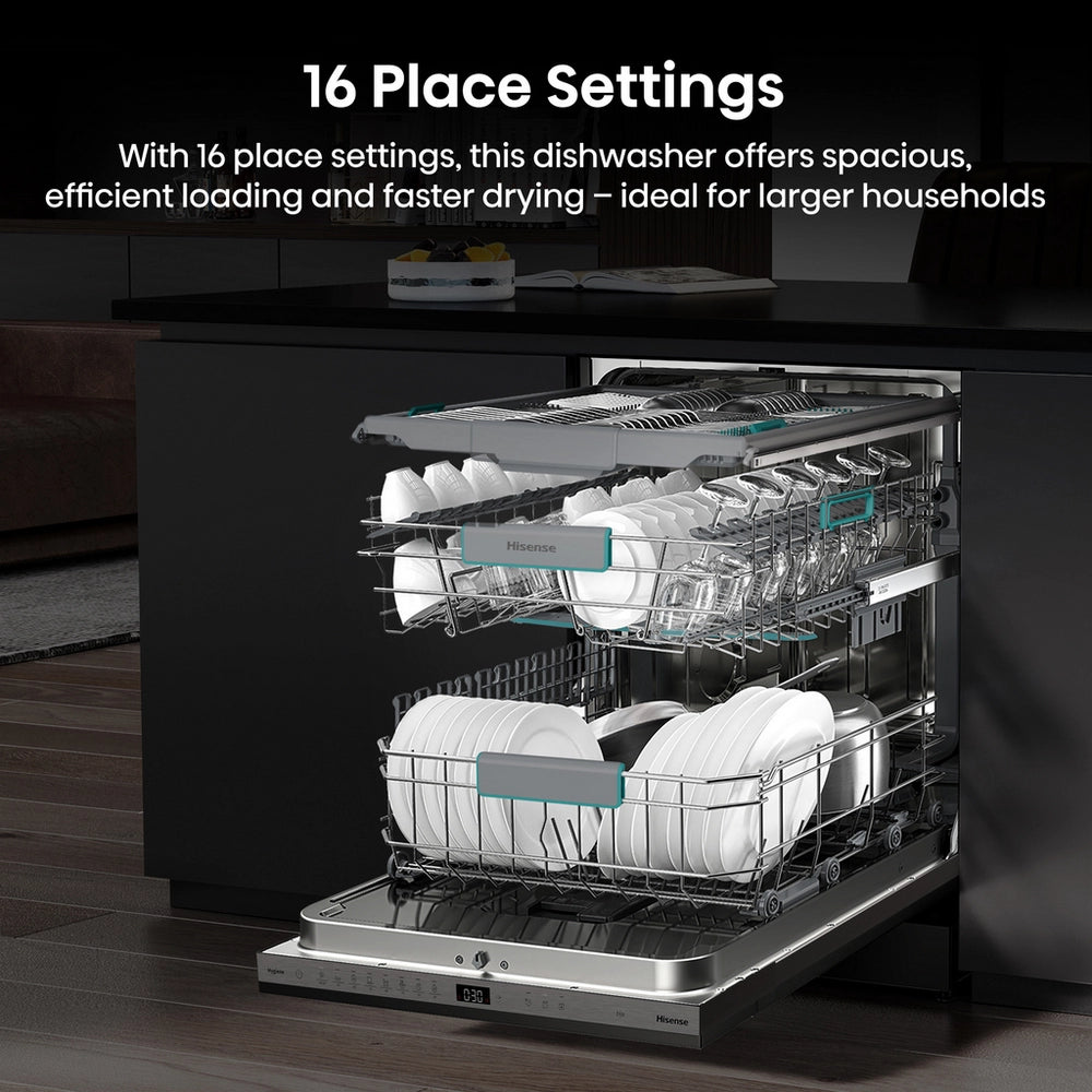Hisense HV16AUK Integrated Dishwasher - 16 Place Settings