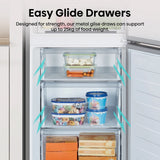 Hisense RB395N4BCE 60/40 Total No Frost Fridge Freezer - Stainless Steel
