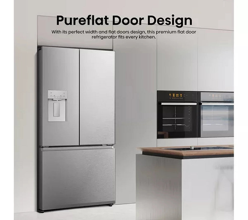 Hisense RF815N4SESE Total No Frost Plumbed American Fridge Freezer - Silver
