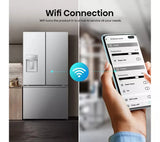 Hisense RF815N4SESE Total No Frost Plumbed American Fridge Freezer - Silver