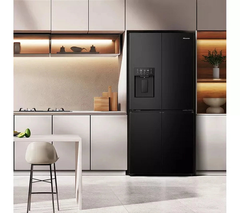 Hisense RQ5P470SYFD Total No Frost American Fridge Freezer - Black