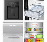 Hisense RQ5P470SYFD Total No Frost American Fridge Freezer - Black