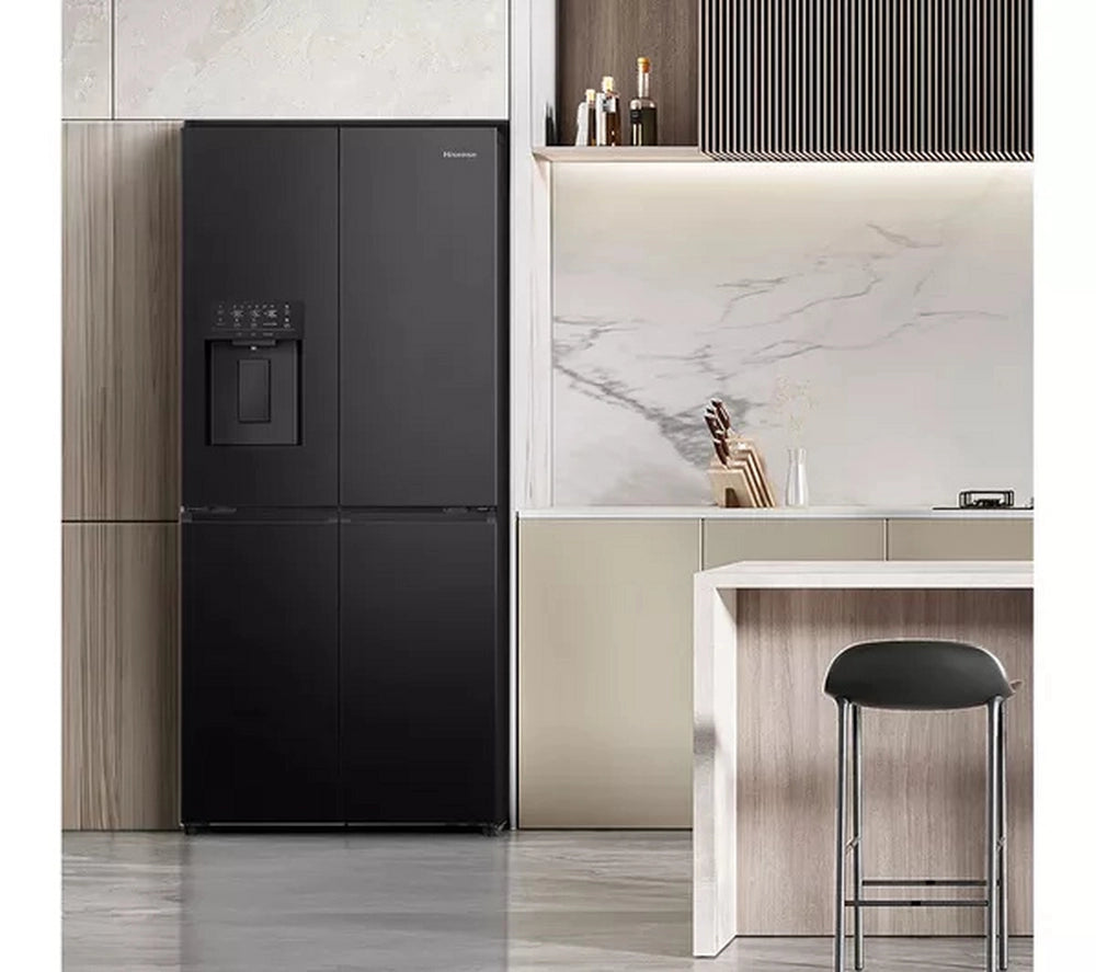 Hisense RQ5P470SYFD Total No Frost American Fridge Freezer - Black