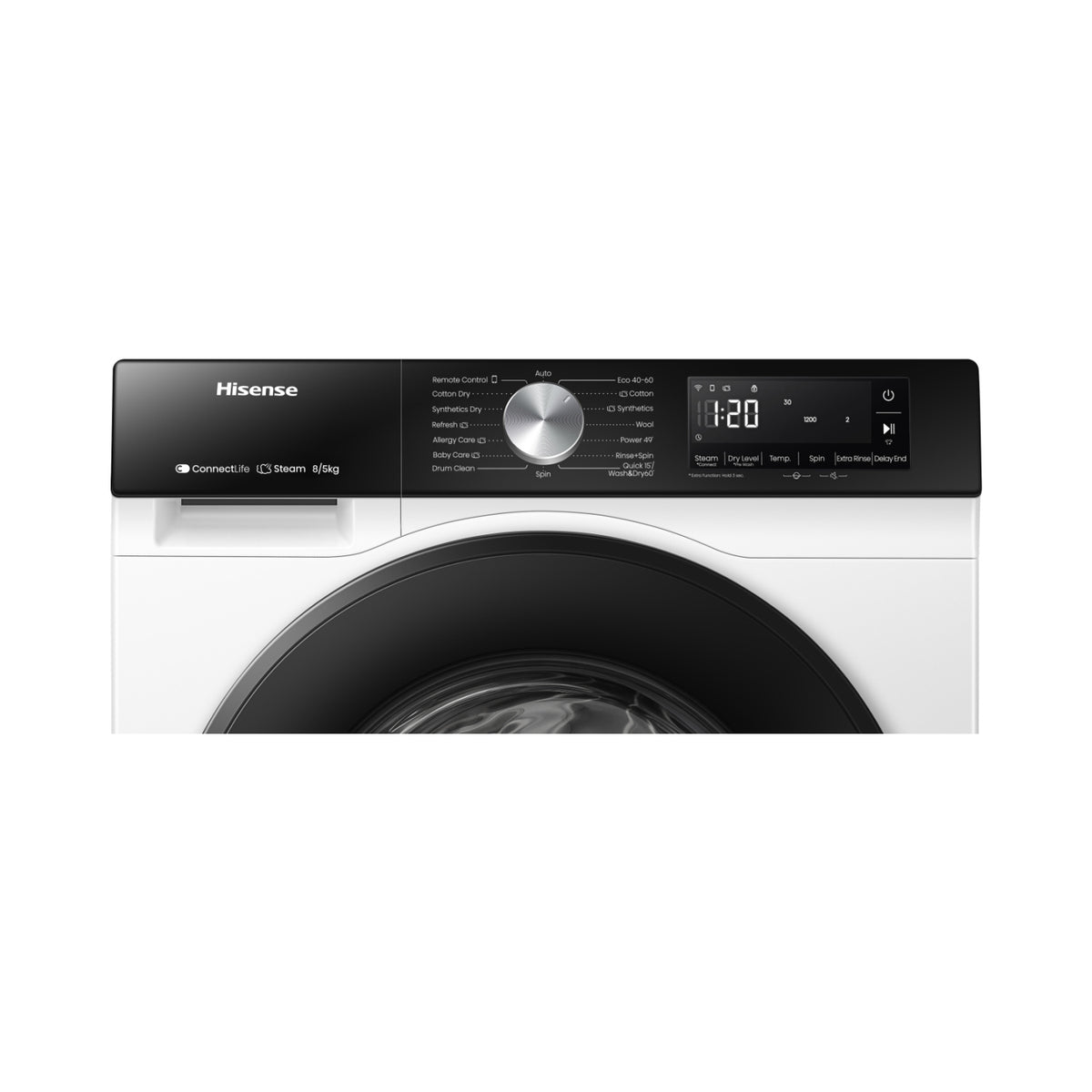 Hisense WD3S8043BW3 8kg/5kg 1400 Spin Washer Dryer - White