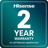 Hisense WF3S1043BB3 10.5kg 1400 Spin Steam Washing Machine - Black