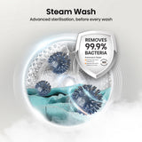 Hisense WF3S1243BW3 12kg 1400 Spin, Steam Washing Machine - White