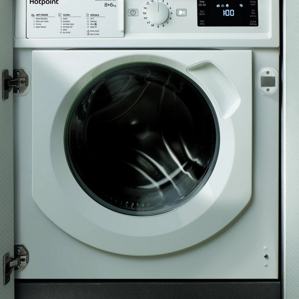 Hotpoint BIWDHG861485 8kg/6kg 1400 Spin Integrated Washer Dryer - White