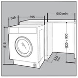 Hotpoint BIWDHG861485 8kg/6kg 1400 Spin Integrated Washer Dryer - White