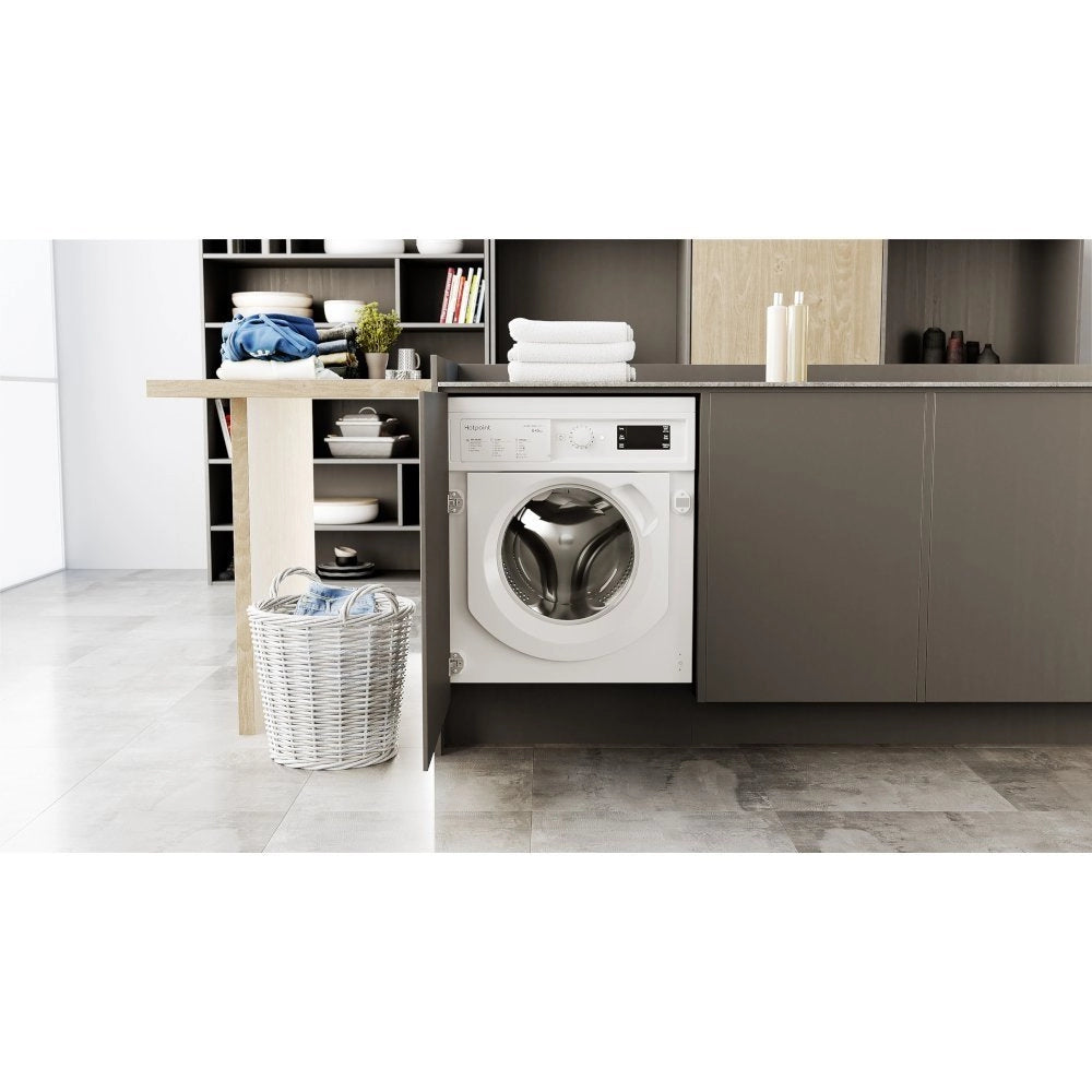 Hotpoint BIWDHG961485 9kg/6kg 1400 Spin Integrated Washer Dryer - White