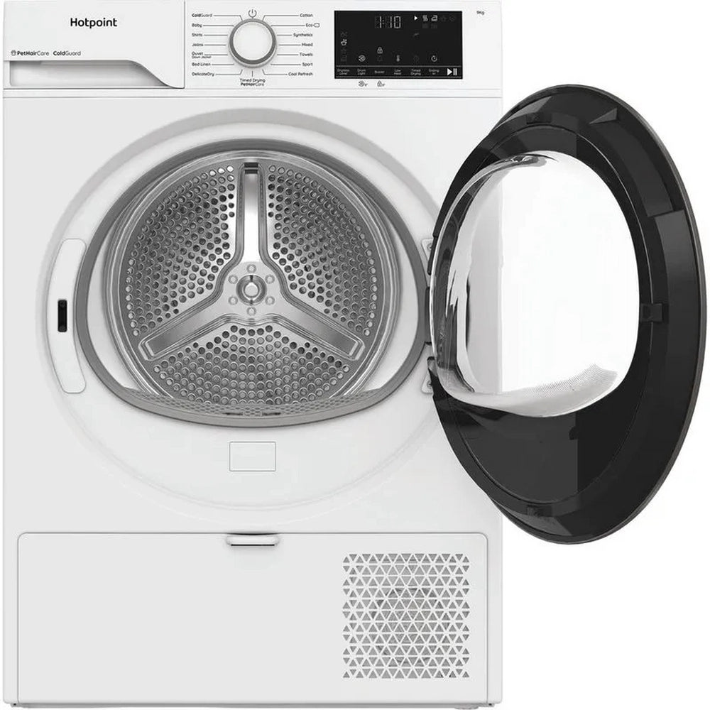 Hotpoint CHD93MWWSUK 9kg Heat Pump Tumble Dryer with Pet Hair Care - White