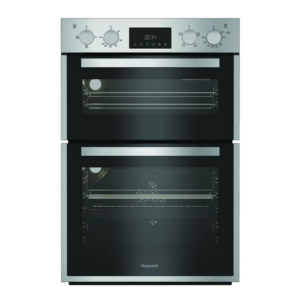 Hotpoint DIH10DIX 59.4cm Built In Electric Double Oven - Silver