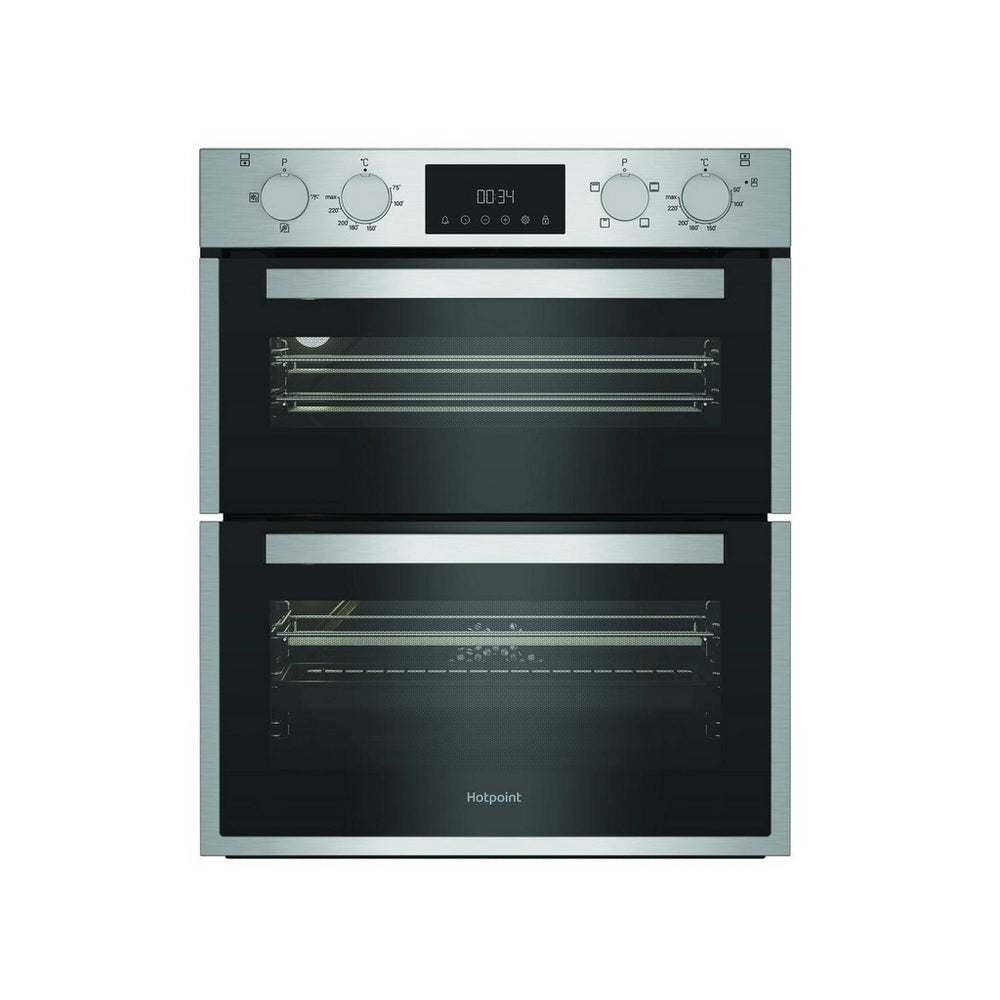 Hotpoint DUH10DIX 59.4cm Built In Electric Double Oven - Stainless Steel