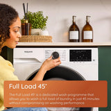 Hotpoint HBD8680GANTISTAINUK 8kg 1400 Spin Washer Dryer - Graphite