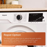 Hotpoint HBD8680GANTISTAINUK 8kg 1400 Spin Washer Dryer - Graphite