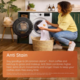 Hotpoint HBD8680GANTISTAINUK 8kg 1400 Spin Washer Dryer - Graphite