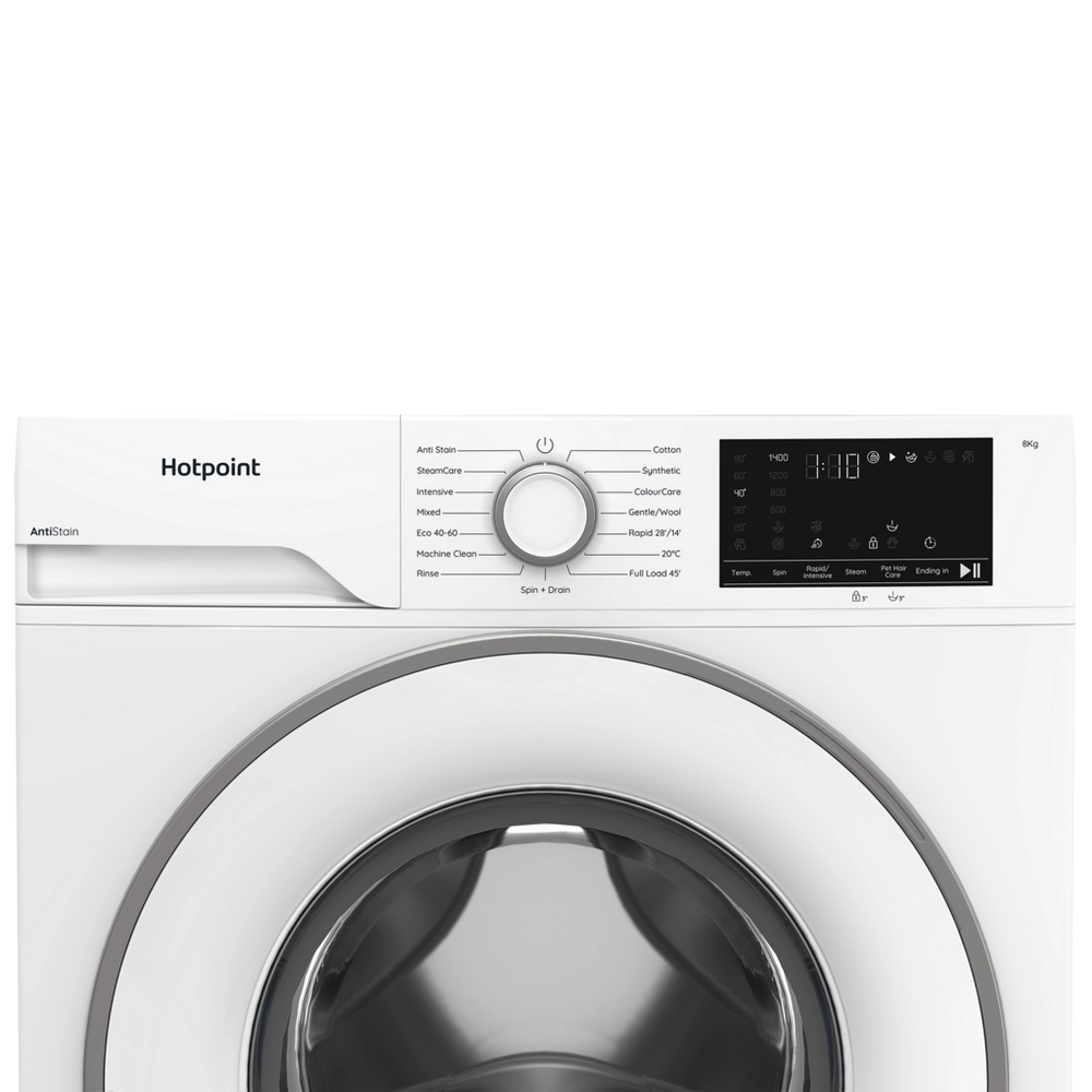 Hotpoint HEV841WUK 8kg 1400 Spin Washing Machine - White