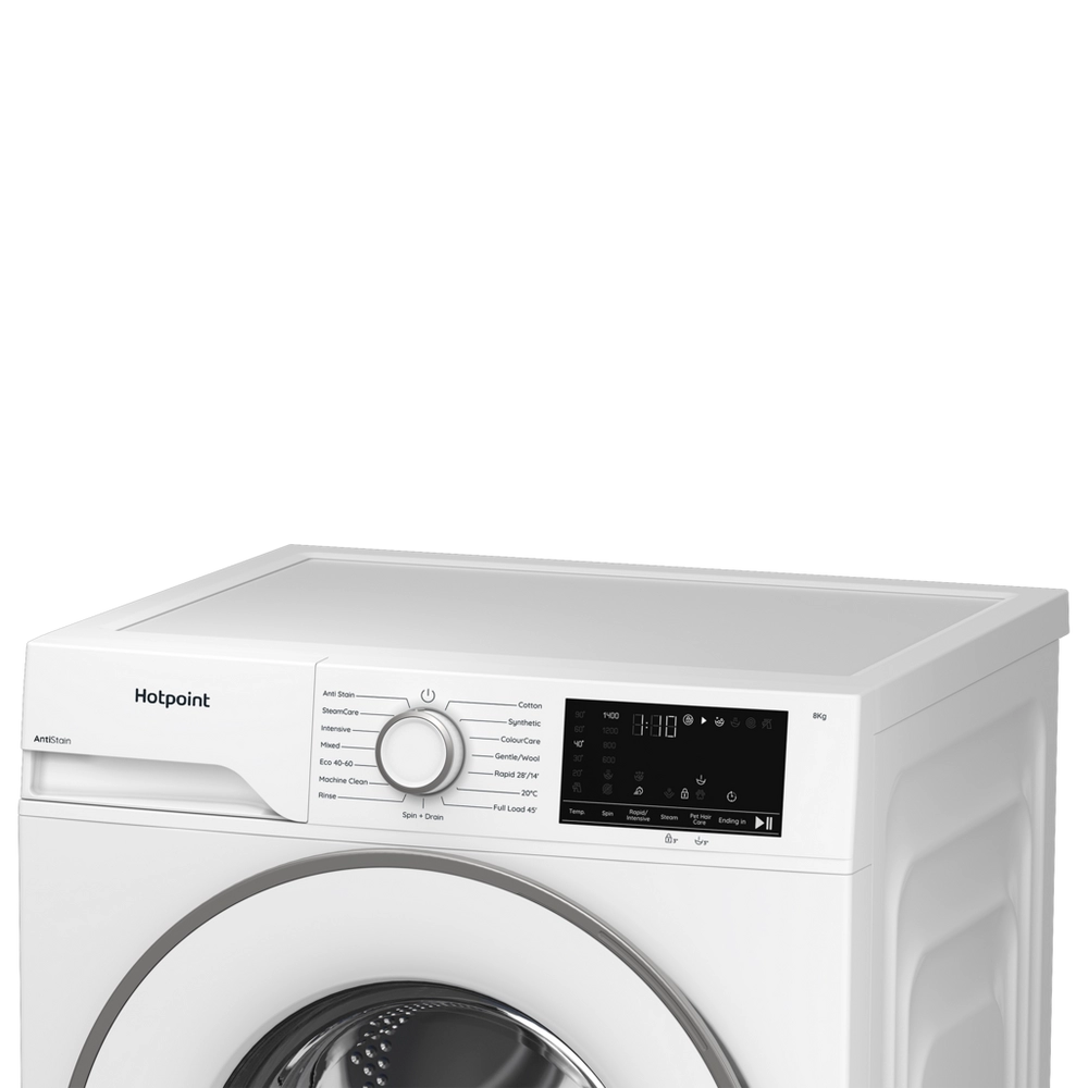 Hotpoint HEV841WUK 8kg 1400 Spin Washing Machine - White