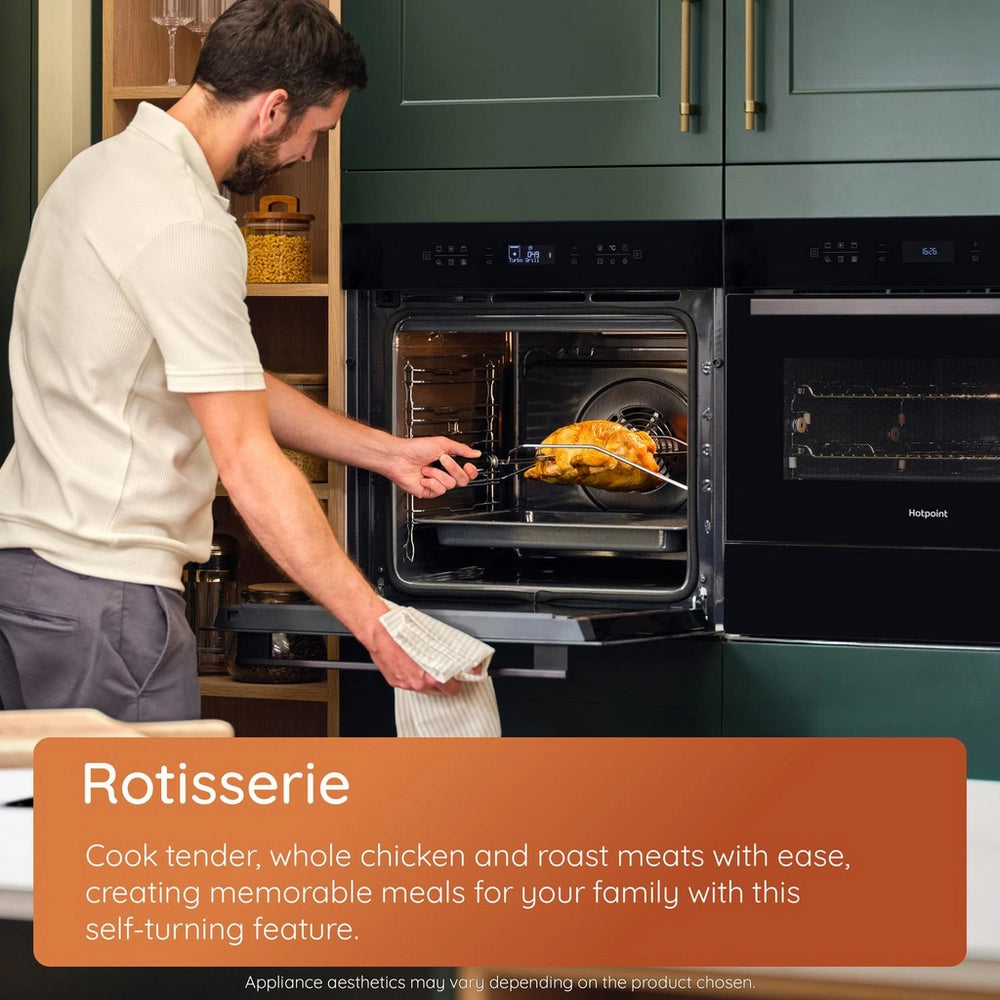 Hotpoint HOI68PT1SBUKC 59.5cm Built In Electric Single Oven - Black