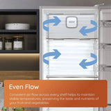 Hotpoint HPK 26363 W4UK Dual No Frost 60/40 Fridge Freezer with Even Flow - White