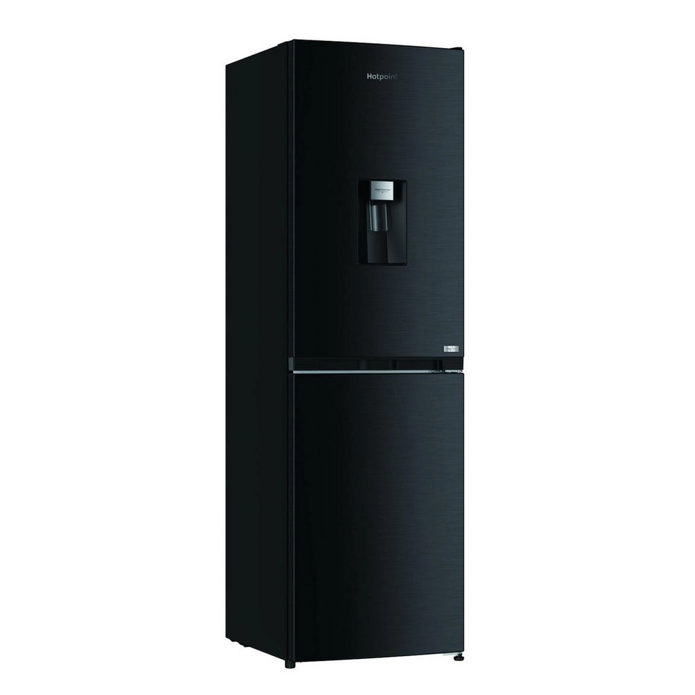 Hotpoint HPKF3241WXR4UK 54.5cm 50/50 Fridge Freezer - Black Steel