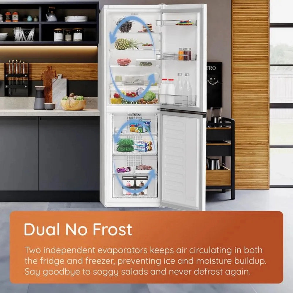 Hotpoint HPKF 5351 XP4UK Dual No Frost 3 Door American Fridge Freezer with VitalCare - Brushed Steel