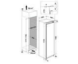 Hotpoint HTSD18F013H1BI 54cm Integrated Tall Freezer - White