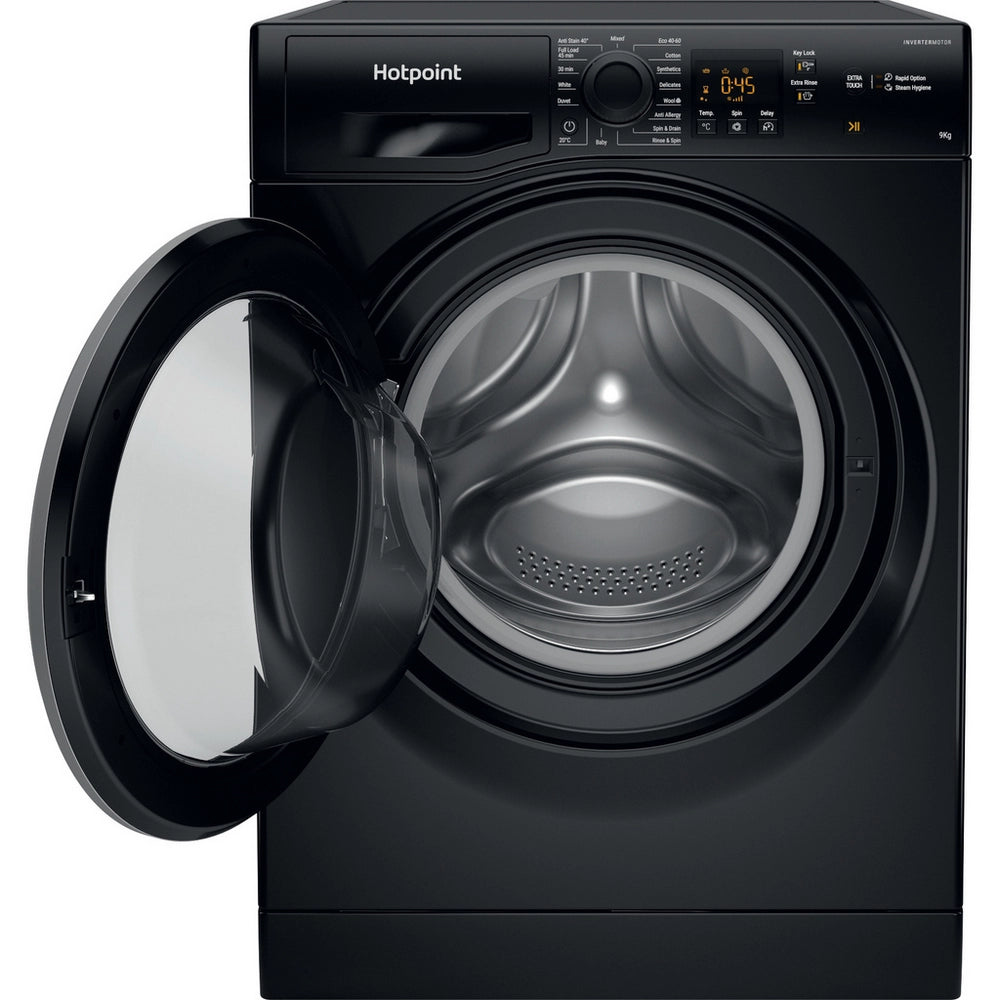 Hotpoint NSWF946BSUK 9kg 1400 Spin Washing Machine - Black