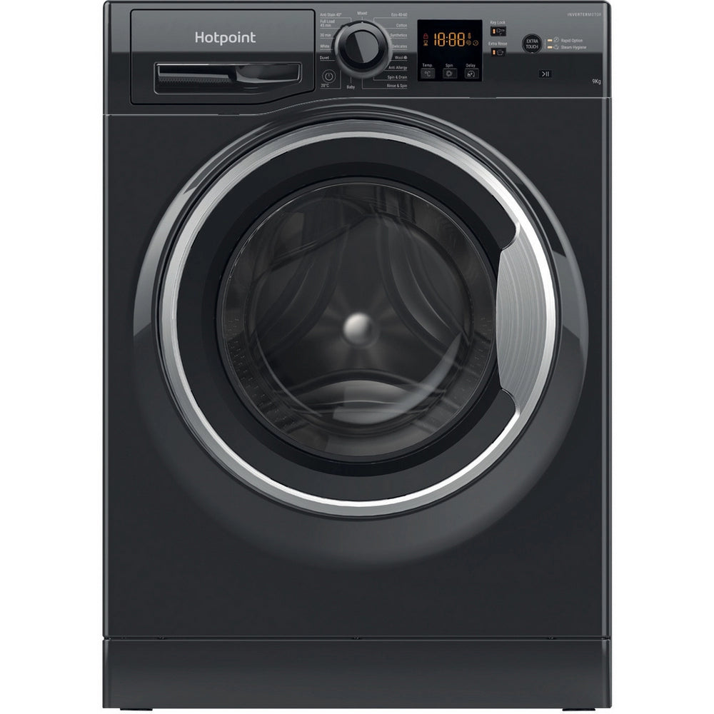Hotpoint NSWF946BSUK 9kg 1400 Spin Washing Machine - Black