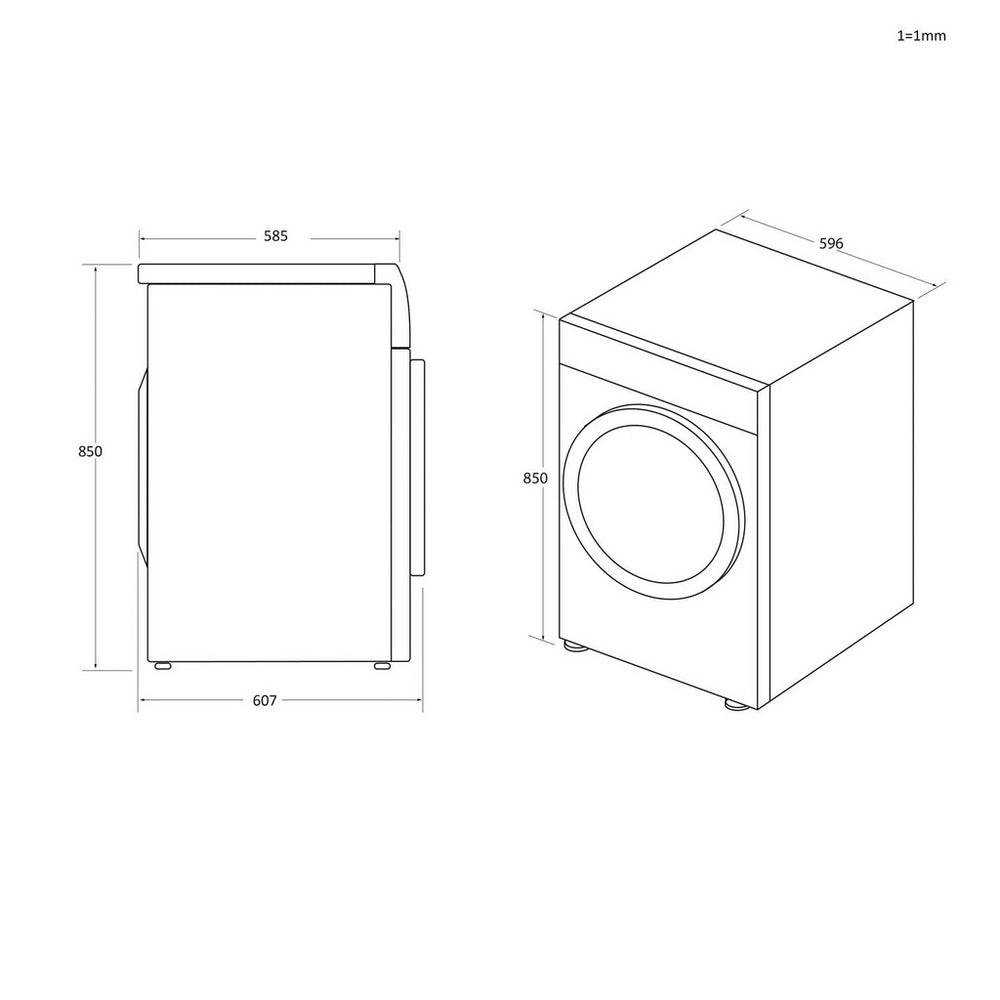 Hoover HLEV10DG-80 10kg Vented Tumble Dryer - White