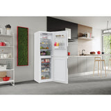 Hoover HVT3CLECKIHW 54.5cm 50/50 Low Frost Fridge Freezer - White