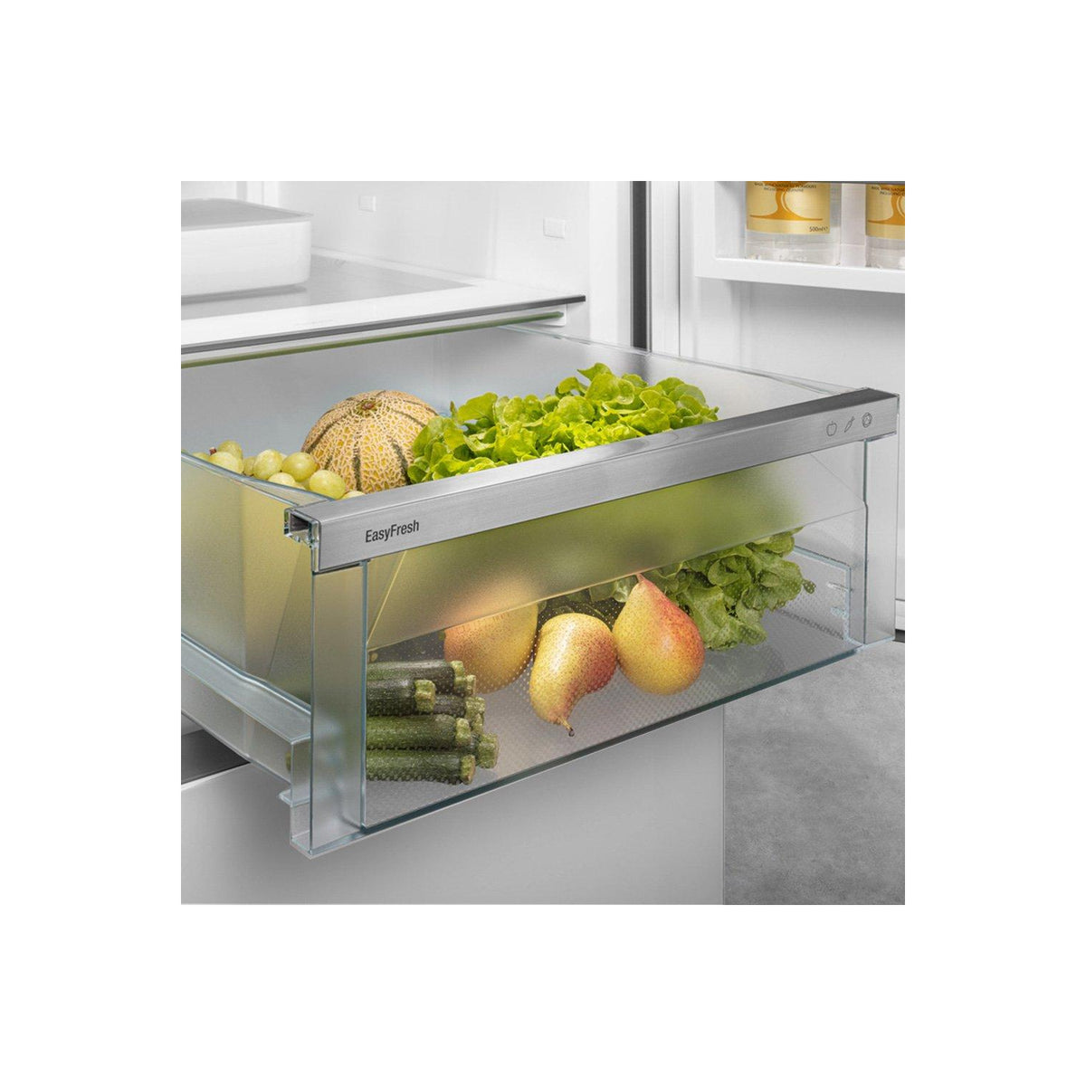Liebherr CNSDC5203 60cm 60/40 Frost Free Fridge Freezer with EasyFresh - Silver Steel
