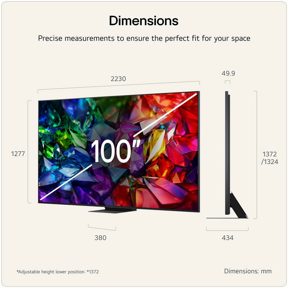 LG 100MRGB96B6.AEK 100" 4K Micro RGB evo AI Smart TV