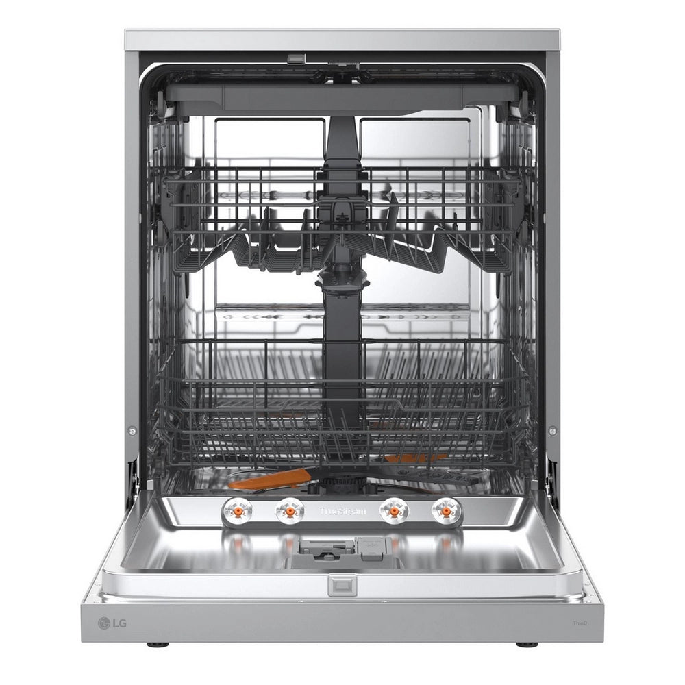 LG TrueSteam™ QuadWash™ DF27FVS WiFi Connected Full Size Dishwasher - Silver - 14 Place Settings