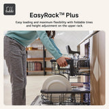 LG TrueSteam™ QuadWash™ DF27FVS WiFi Connected Full Size Dishwasher - Silver - 14 Place Settings