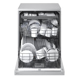 LG TrueSteam™ QuadWash™ DF27FVS WiFi Connected Full Size Dishwasher - Silver - 14 Place Settings