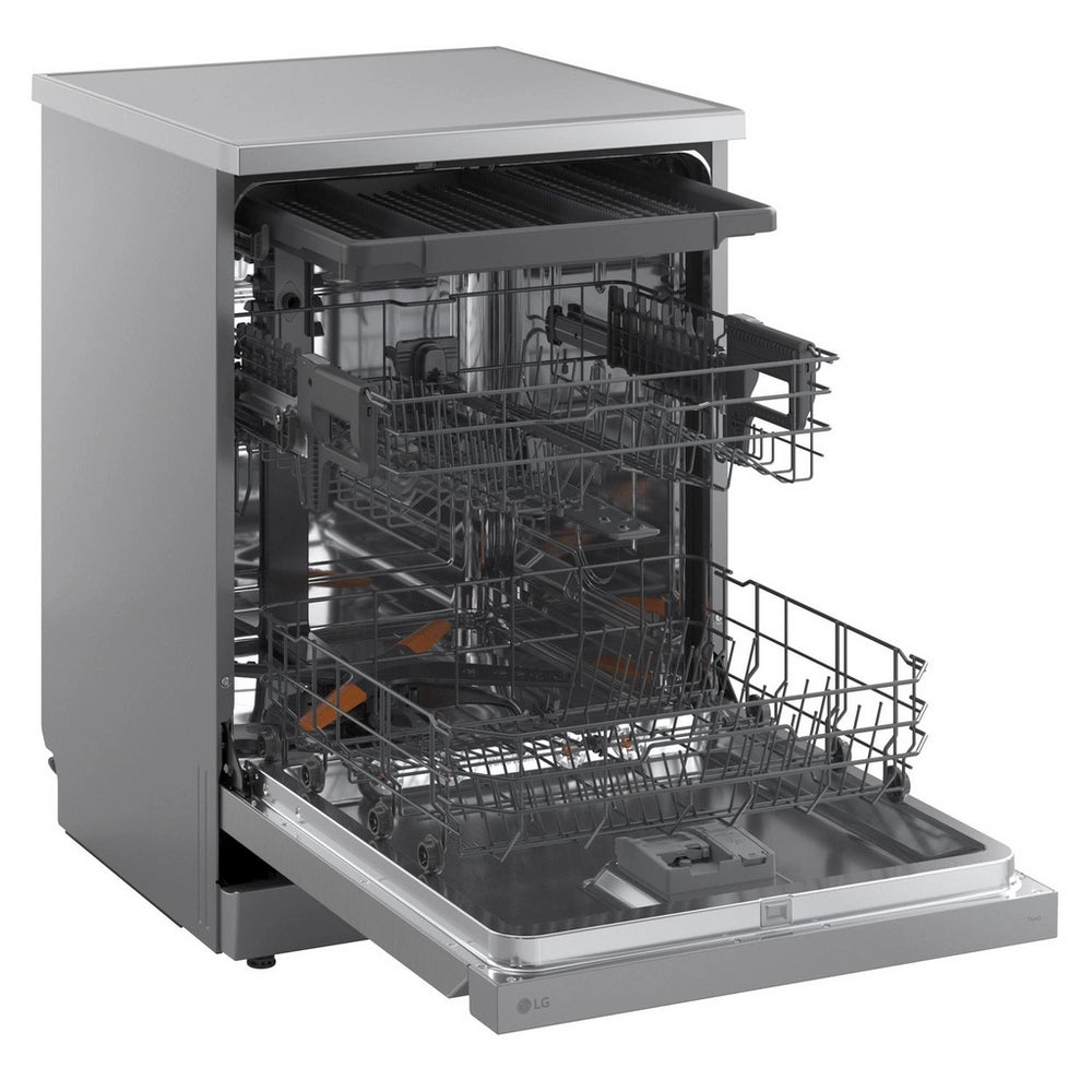 LG TrueSteam™ QuadWash™ DF27FVS WiFi Connected Full Size Dishwasher - Silver - 14 Place Settings