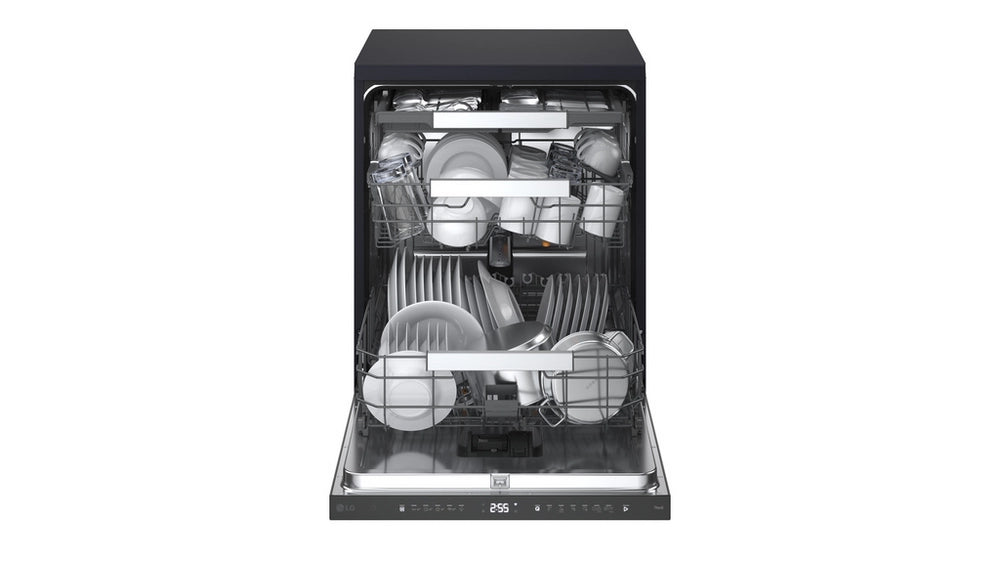 LG Series 8 TrueSteam QuadWash Pro DFGH836P 15 PS WiFi Connected Freestanding Full Size Dishwasher - Matte Black