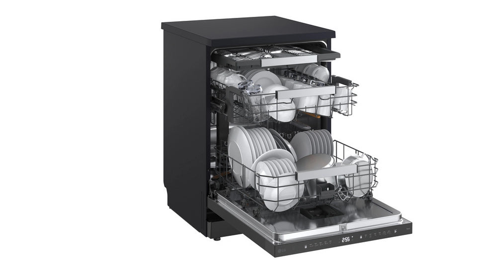 LG Series 8 TrueSteam QuadWash Pro DFGH836P 15 PS WiFi Connected Freestanding Full Size Dishwasher - Matte Black
