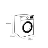 LG FDV709W 9kg Heat Pump Tumble Dryer - White