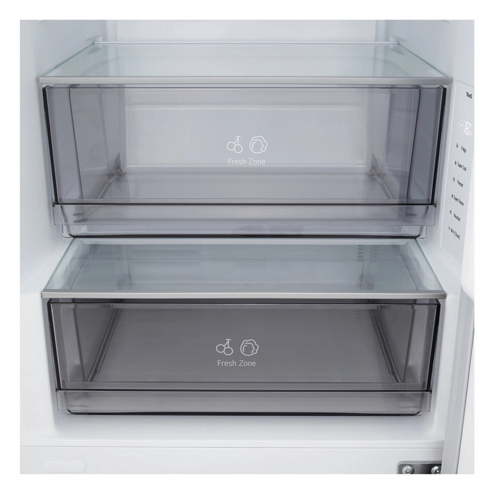 LG GBBSJ10EEP 60/40 Total No Frost Fridge Freezer - Essence Black Steel