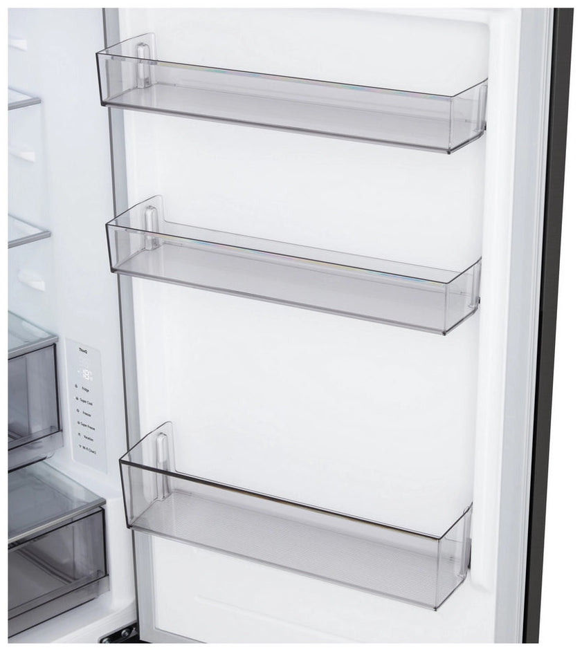 LG GBBSJ10EEP 60/40 Total No Frost Fridge Freezer - Essence Black Steel