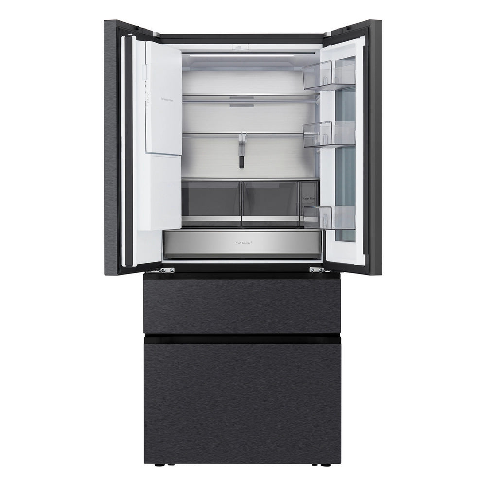 LG GMGS50DEEP 550L No Frost American Style French Door InstaView Fridge Freezer - Black
