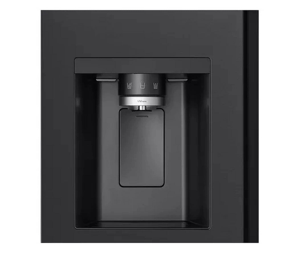 LG GSXE80EVBE InstaView™ Plumbed American Style Smart Fridge Freezer - Essence Black Steel
