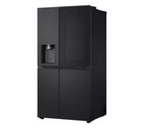 LG GSXE80EVBE InstaView™ Plumbed American Style Smart Fridge Freezer - Essence Black Steel