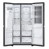 LG GSXE91EVAD 91.3cm Frost Free American Fridge Freezer - Essence Black Steel