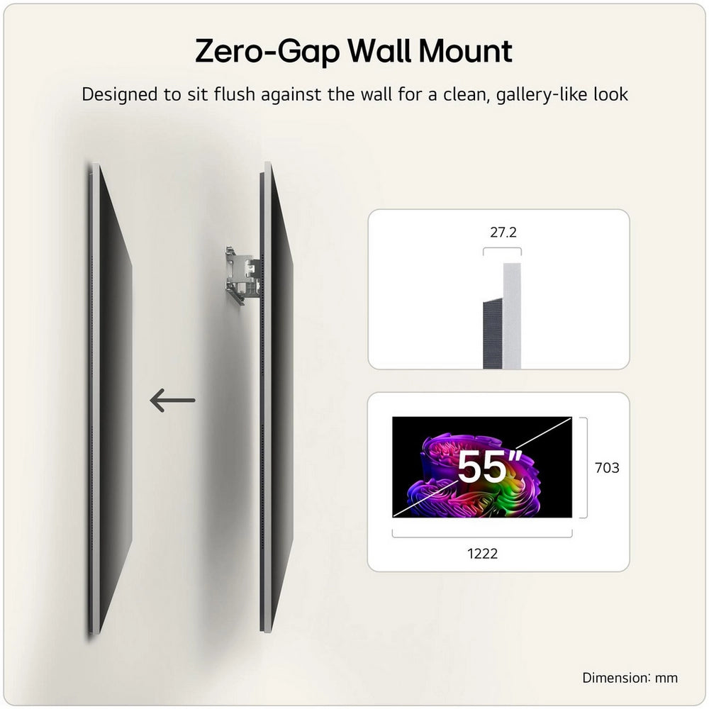 LG OLED55G64LW.AEK 55" 4K OLED evo AI Wall mount version Smart TV